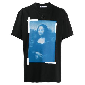 Mona Lisa 图案印花T恤