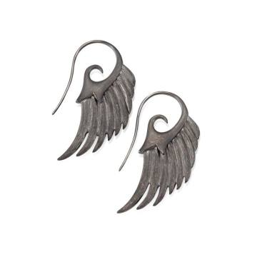 Fly Me To The Moon Sterling Silver Wing Earrings