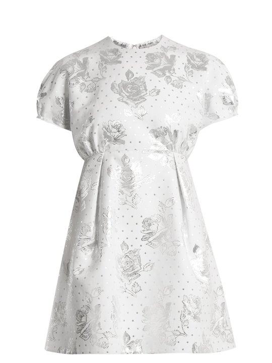 Arielle floral-jacquard mini dress展示图