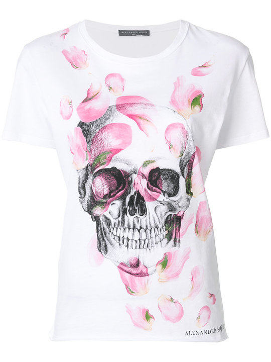 petal skull print T-shirt展示图
