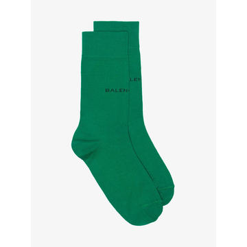 Green logo socks