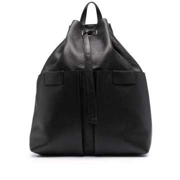 pebbled-effect leather backpack