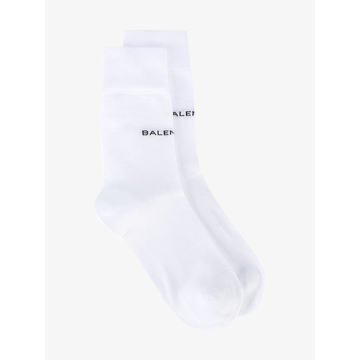 White logo socks