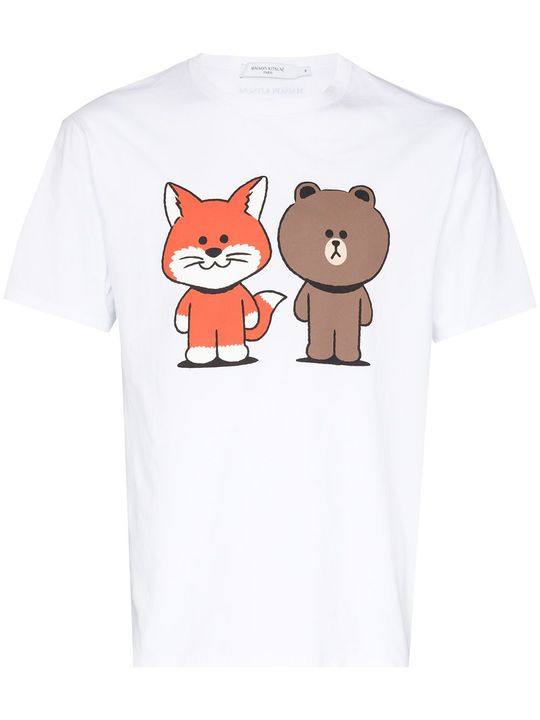 LINE FRIENDS 图案印花T恤展示图