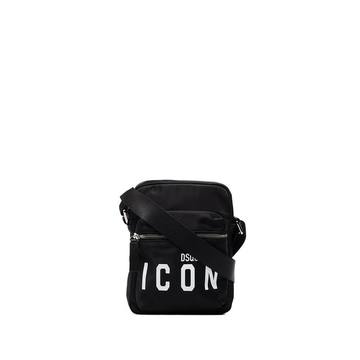 Icon-print messenger bag