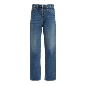 Sabine Stretch High-Rise Straight-Leg Jeans