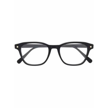 logo方形镜框眼镜