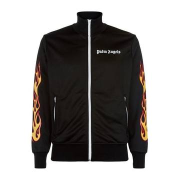 Flame Logo Zip-Up Sweatshirt