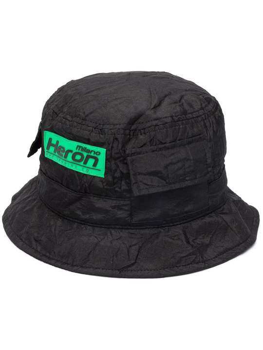 HP-TRADING CRINKLE BUCKET HAT BLACK GREE展示图