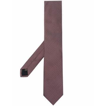 条纹刺绣领带