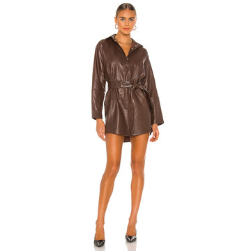 Madi Mini Leather Tunic Dress