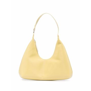 zip-up curved tote bag