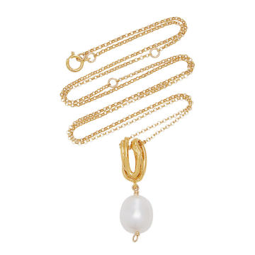 The Human Nature Pearl 24K Gold-Plated Necklace
