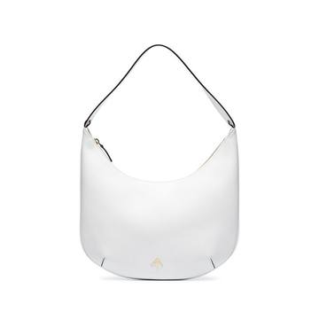 MANU HOBO CALF LEATHER BAG WHITE