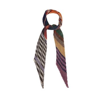 Pleated lurex scarf