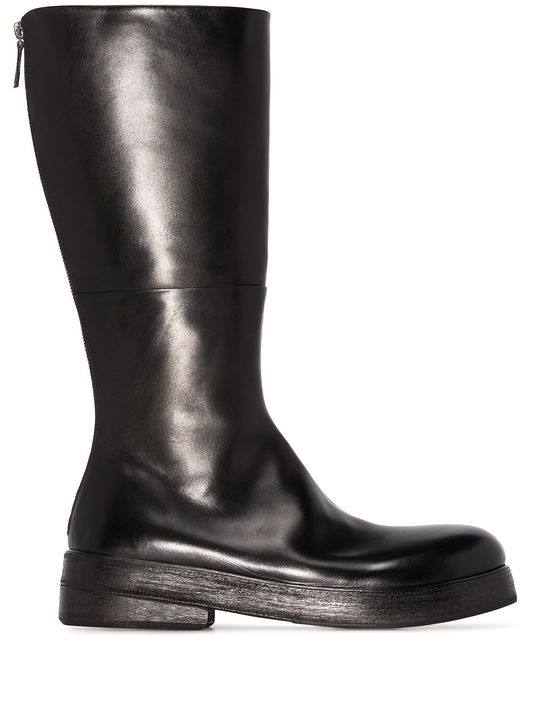 MARSELL PELLE VITELLO NERO BLK BOOT展示图