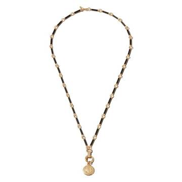 18kt yellow gold strength pendant necklace