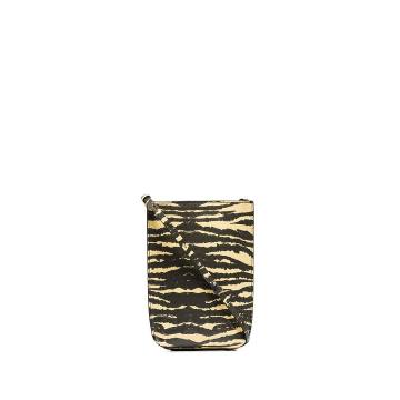 tiger stripe mini pouch bag