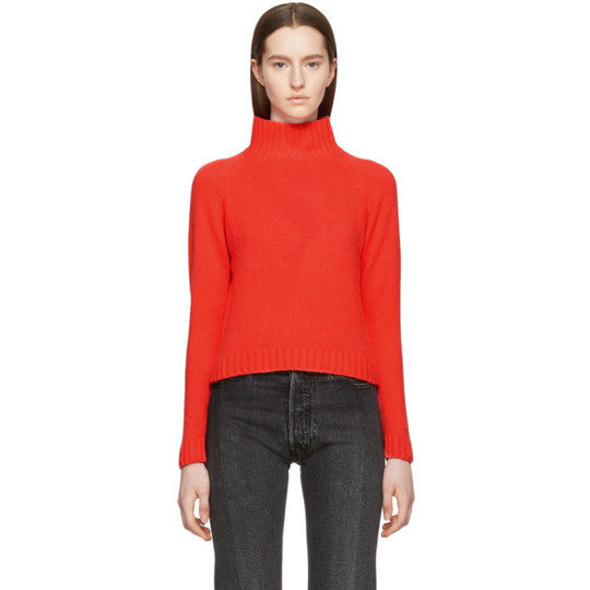 Red Highland Cropped Turtleneck展示图