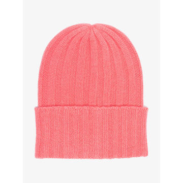 cashmere ribbed knit beanie