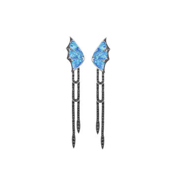 Fly By Night Crystal Haze Long Earring