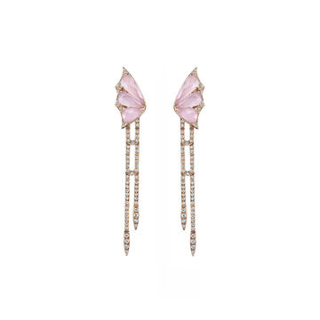 Fly By Night Crystal Haze Long Earring