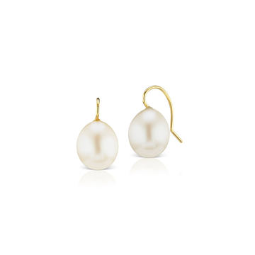 18K Gold Grace Pearl Drop Earrings