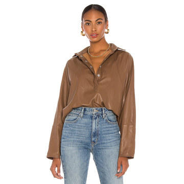 Madi Leather Tunic Top