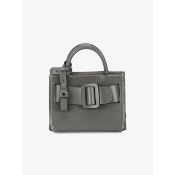 Grey Bobby Charm Mini Bag