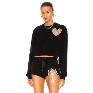 Heart Cutout Sweatshirt