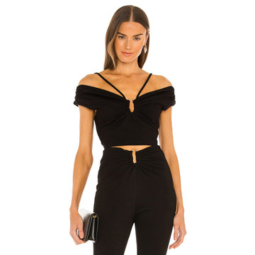 Jeena Off the Shoulder Top with U-Bar and Straps