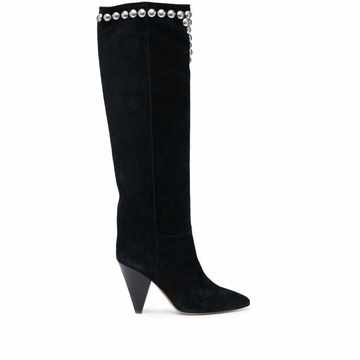 stud-embellished 85mm boots