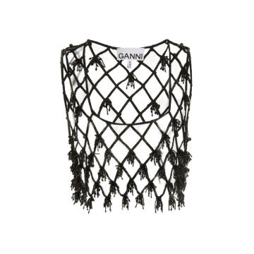 Fishnet Cropped Top