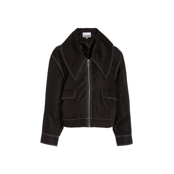 Contrast Stitch Bomber Jacket