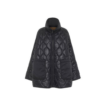 High-Tech Layer Reversible Oversized Quilted Satin Jacket