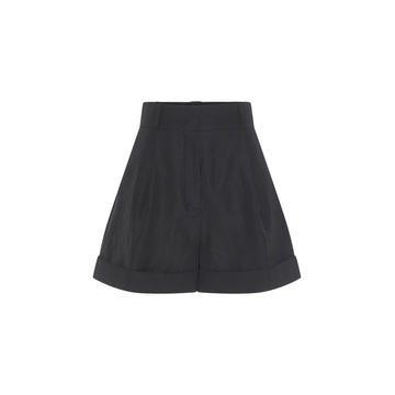 Summer Cruise Pleated Poplin Cuffed Shorts