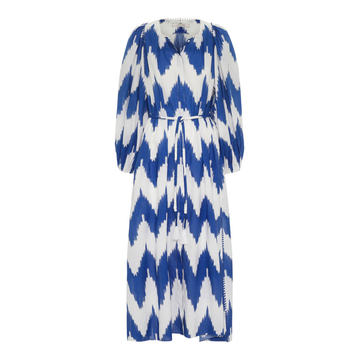 Walk Me To The Beach Printed Cotton Maxi Dress