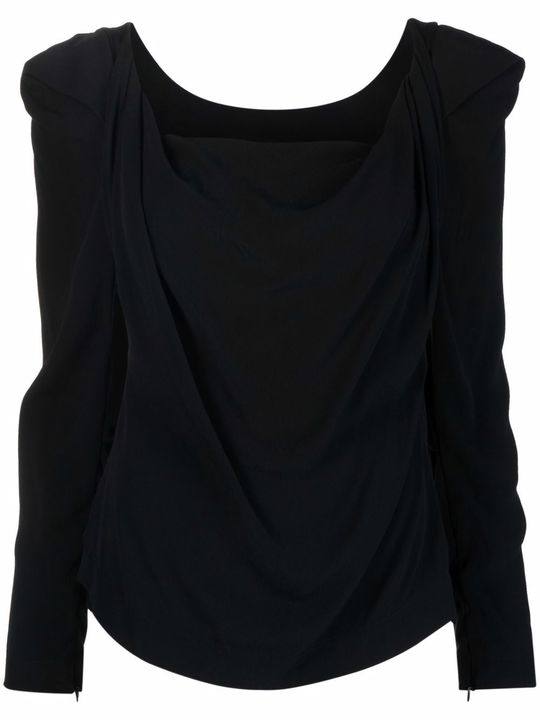 Elizabeth draped front jersey top展示图