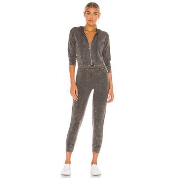 Bliss Knit Long Sleeve Hooded Zip Up Onesie Jumpsuit