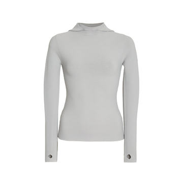 Exclusive Seamless Ribbed Jersey Hoodie