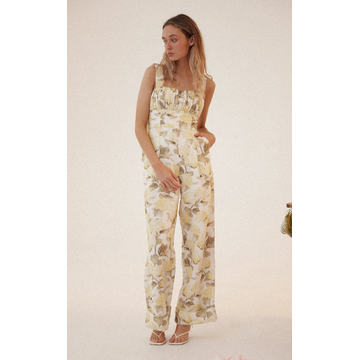 Exeter Linen-Blend Wide-Leg Jumpsuit