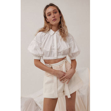 Abbots Belted Linen-Blend Wide-Leg Shorts