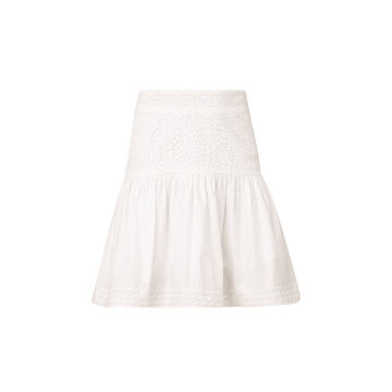 Pessio Eyelet-Embroidered Mini Skirt