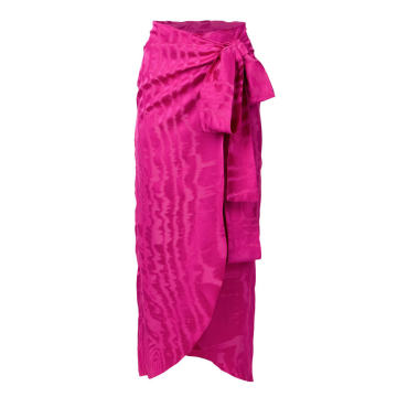 Bonnan Jacquard Midi Wrap Skirt