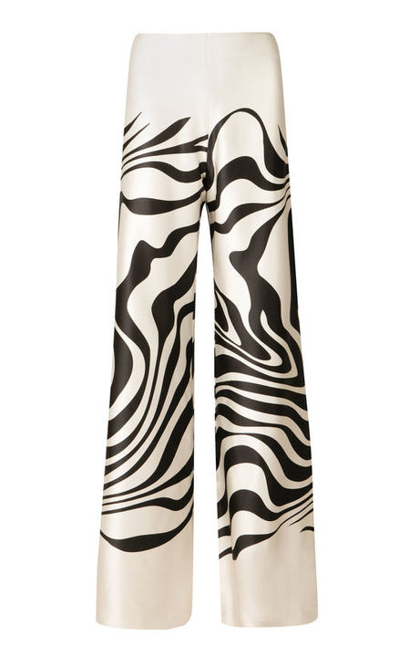 Matera Abstract-Print Silk Wide-Leg Pants展示图