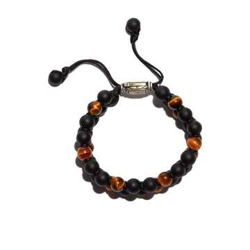 DY SILV TIGER EYE BEAD BRCLT