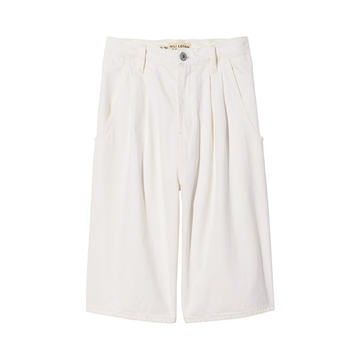 Julie Cotton-Blend Pleated Shorts