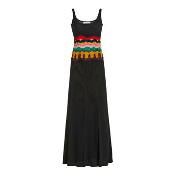 Sainz Cashmere-Silk Maxi Dress