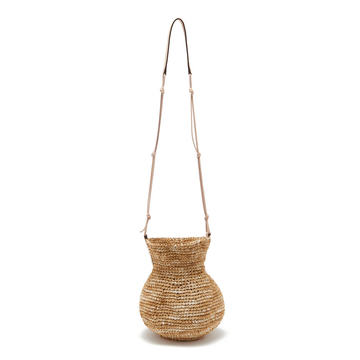 Tulip Raffia Basket Bag