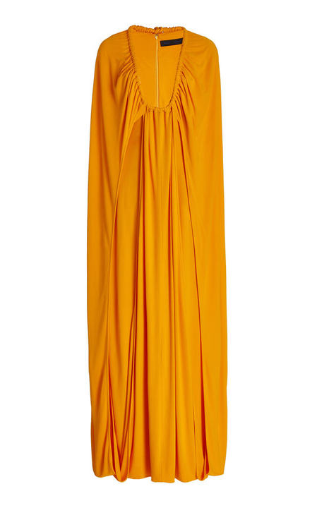 Draped Jersey Maxi Dress展示图